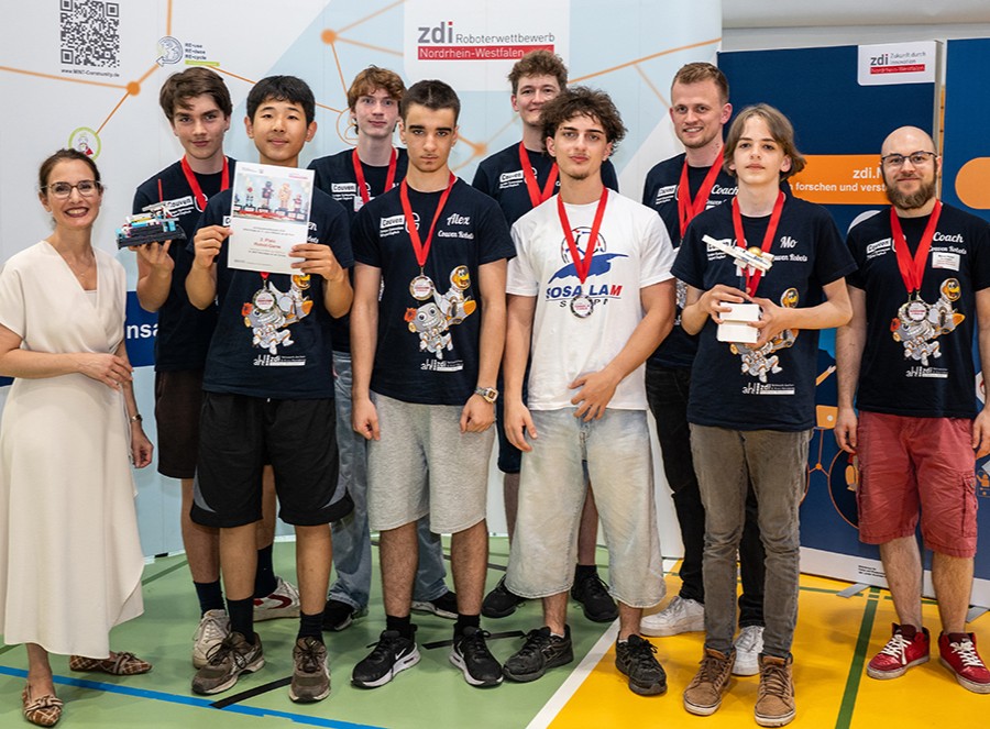 Finale des zdi Roboterwetbewerbes am 11..07.2026 in Mülheim. Foto: zdi/Seidel